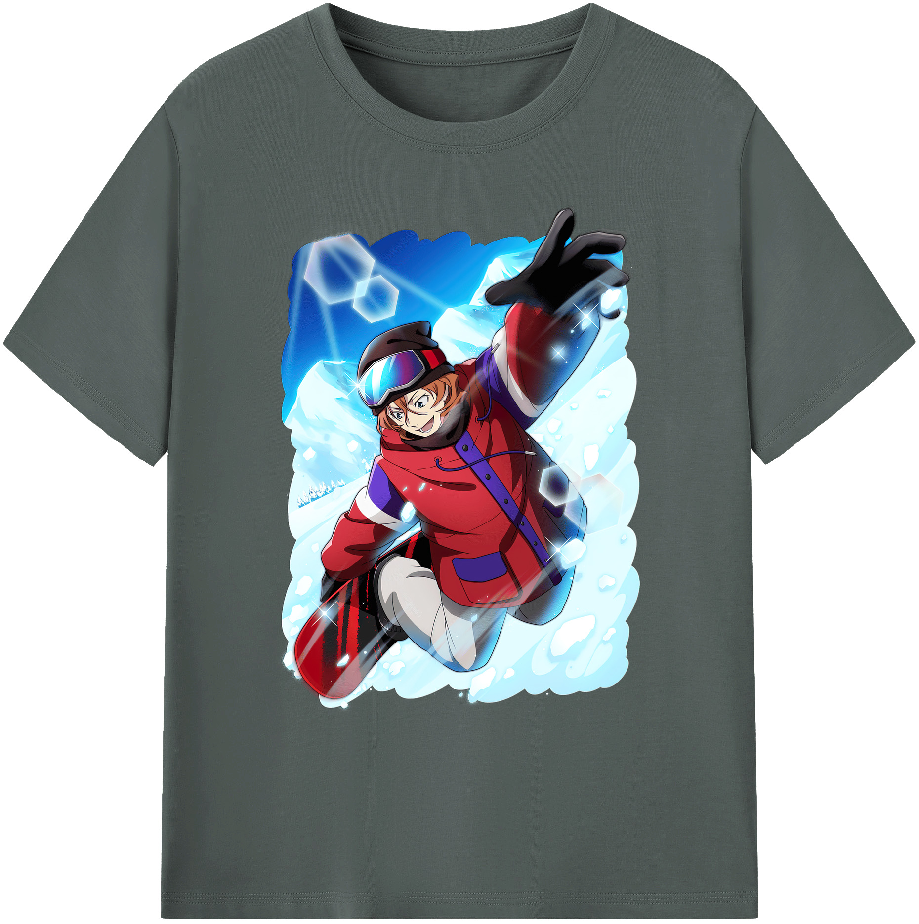 （画像用） 文豪ストレイドッグス Bungo Stray Dogs 綿100％ メンズ半袖Tシャツ｜肌触りやわらか＆通気性